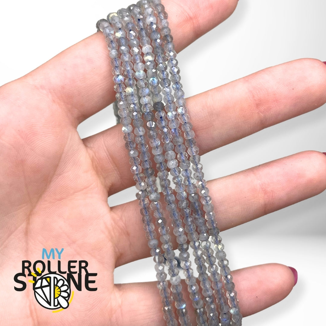 Perle Labradorite Rondelle Facettée 3A (3X2,5MM-3,5X4) - Perles