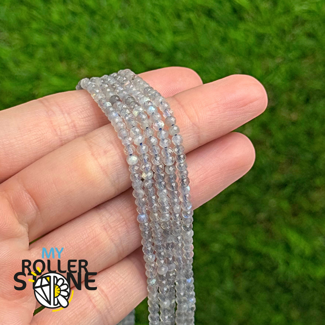 Perle Labradorite Rondelle Facettée 3A (3X2,5MM-3,5X4) - Perles