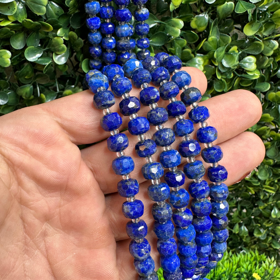 Perle Lapis Lazuli Rondelle facettée - Perles