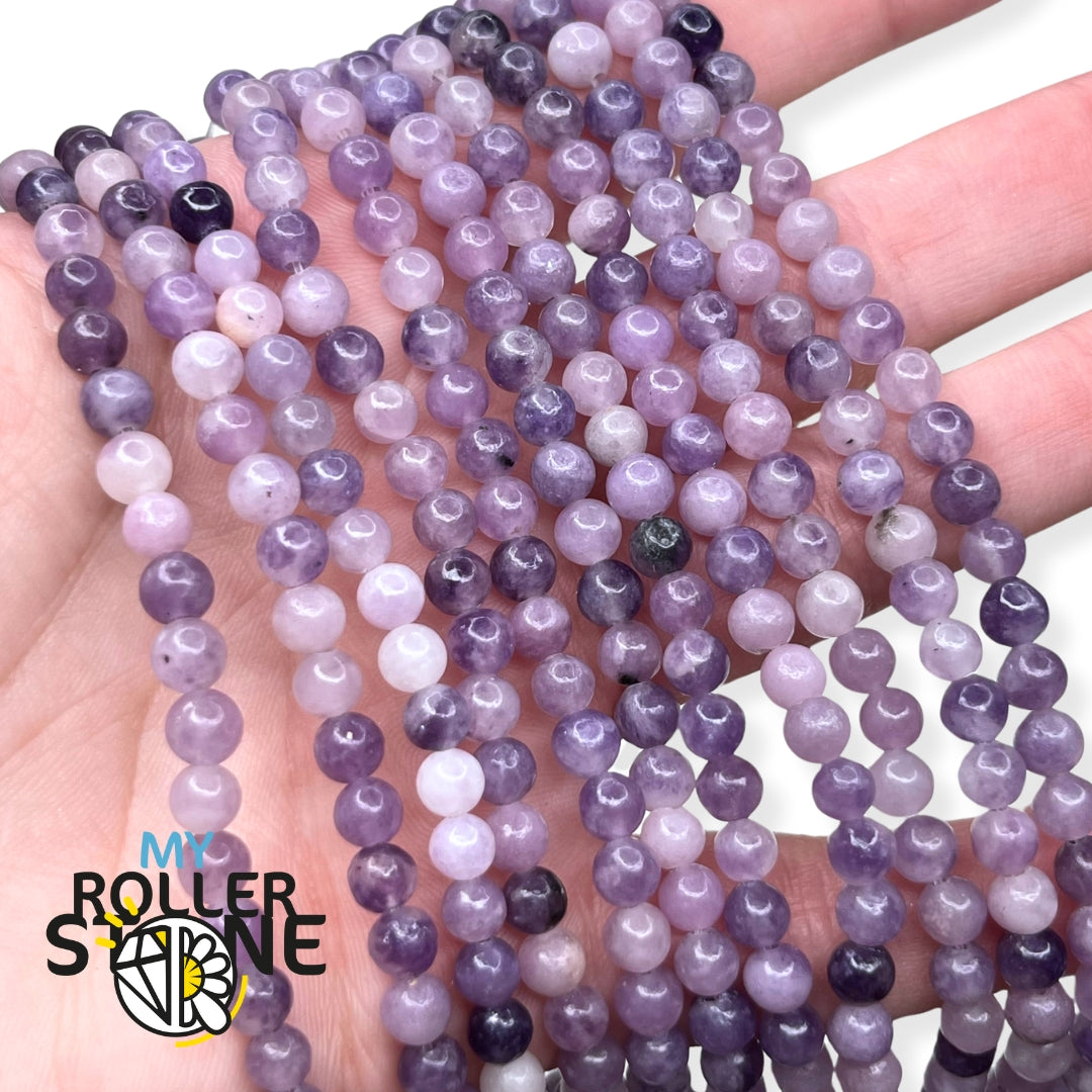 Perle Lépidolite AB 4 MM