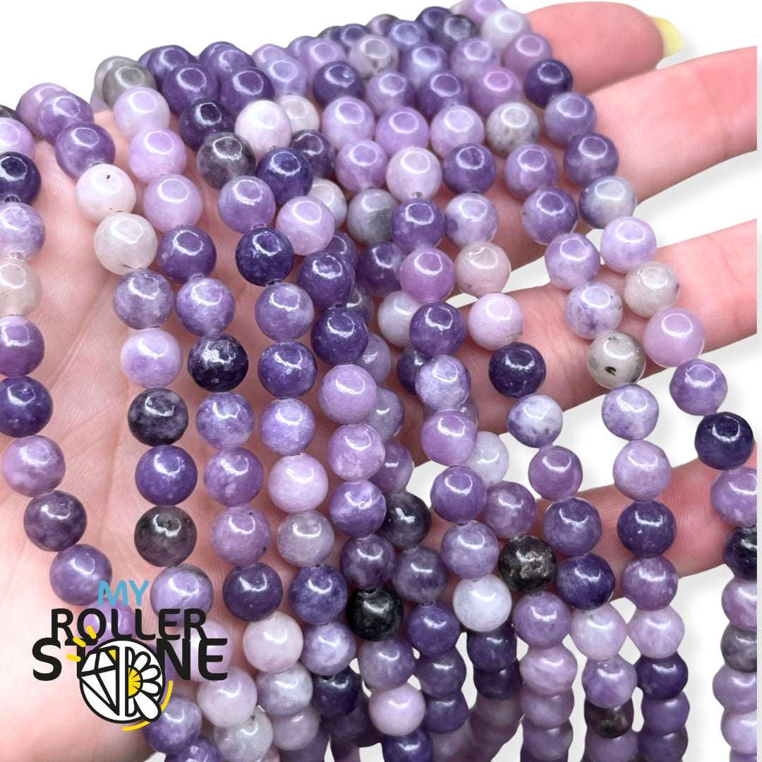 Perle Lépidolite AB 6 MM