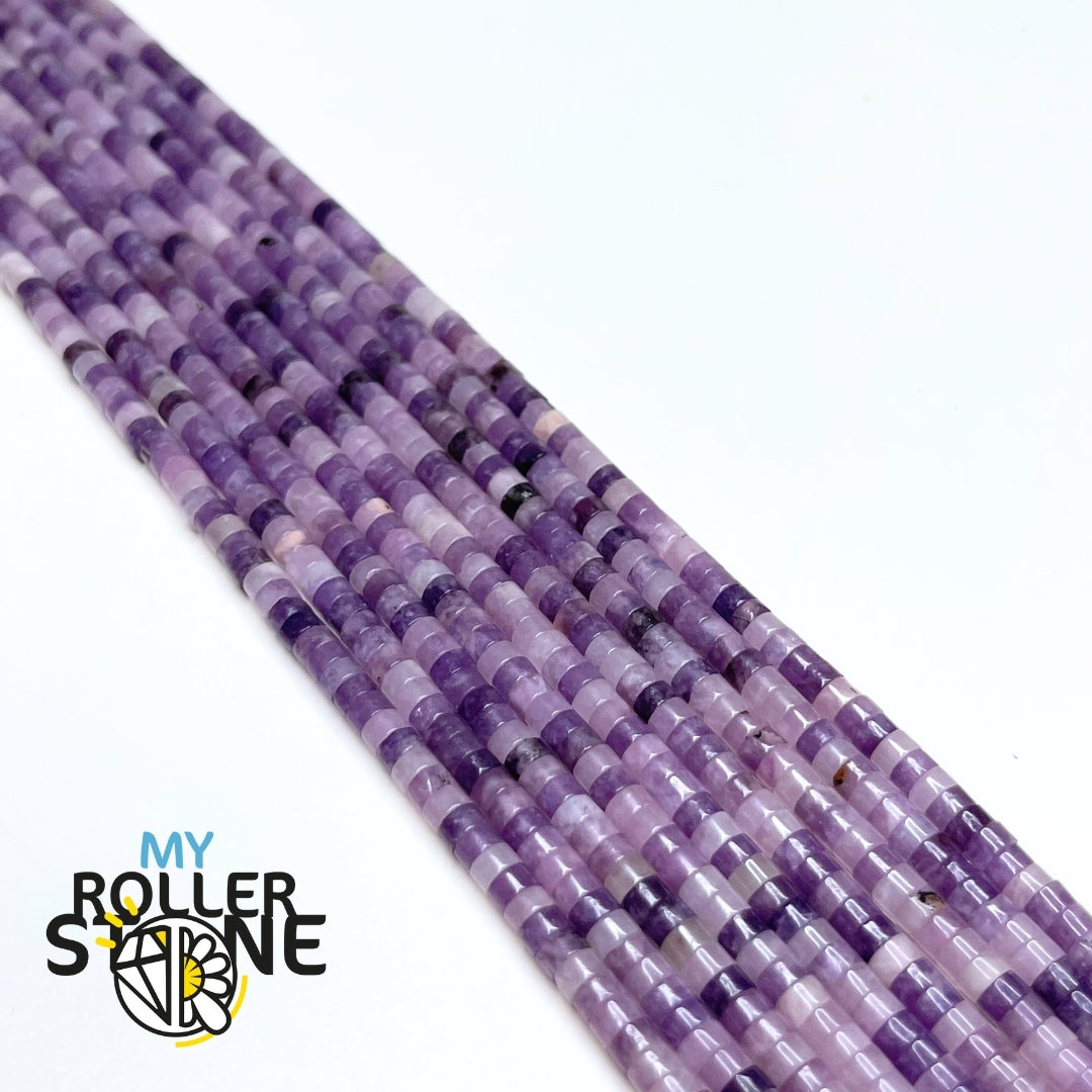 Perles Lépidolite Heishi