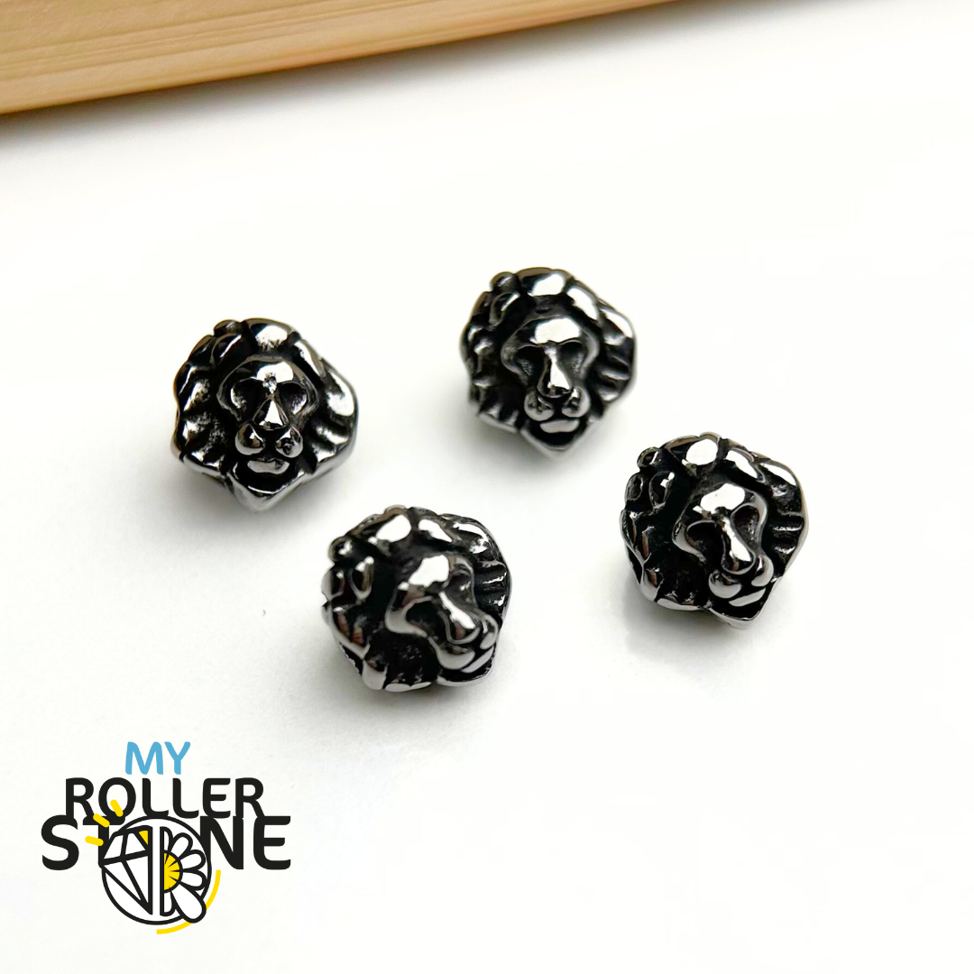 Perle Lion Acier Inoxydable