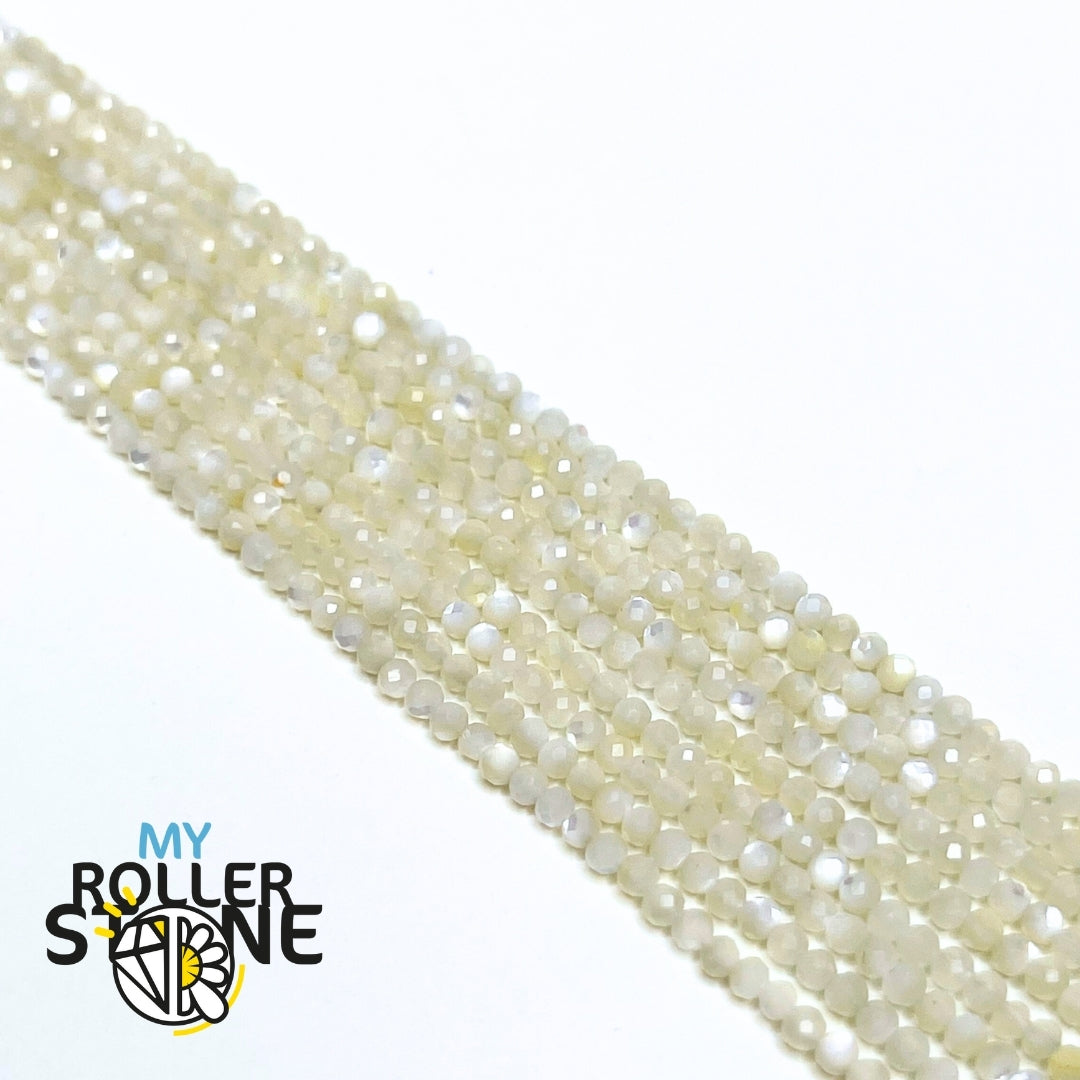 Perle Nacre Facettée 2 MM