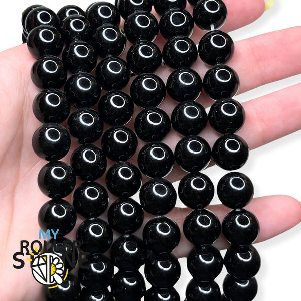 Perle Obsidienne Noire 10 mm