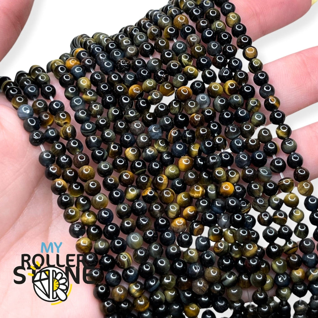 Perles naturelles œil de faucon 1A My Roller Stone