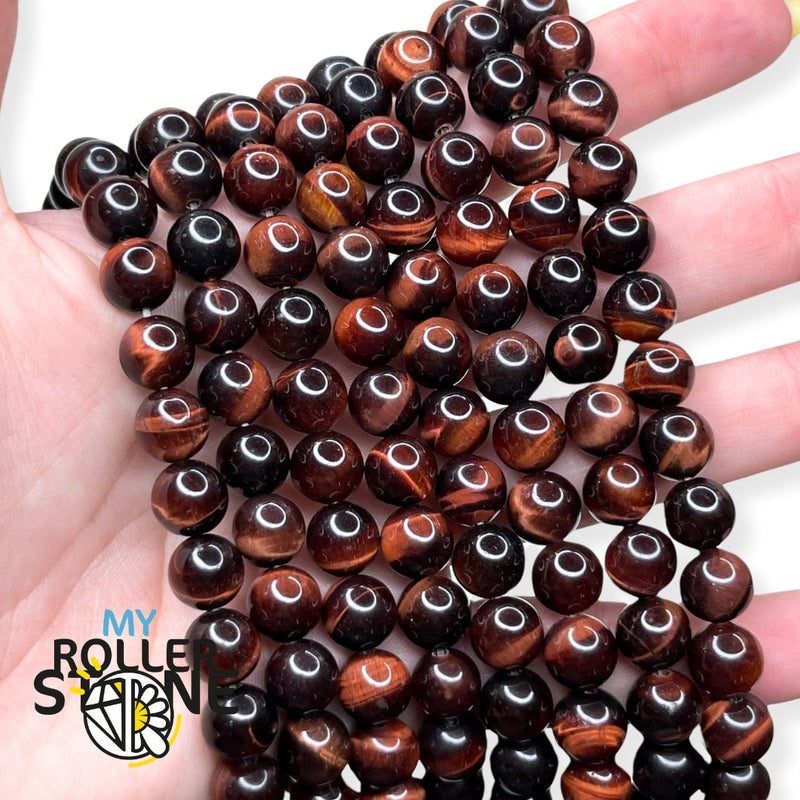 Perles rondes œil de taureau 5A My Roller Stone