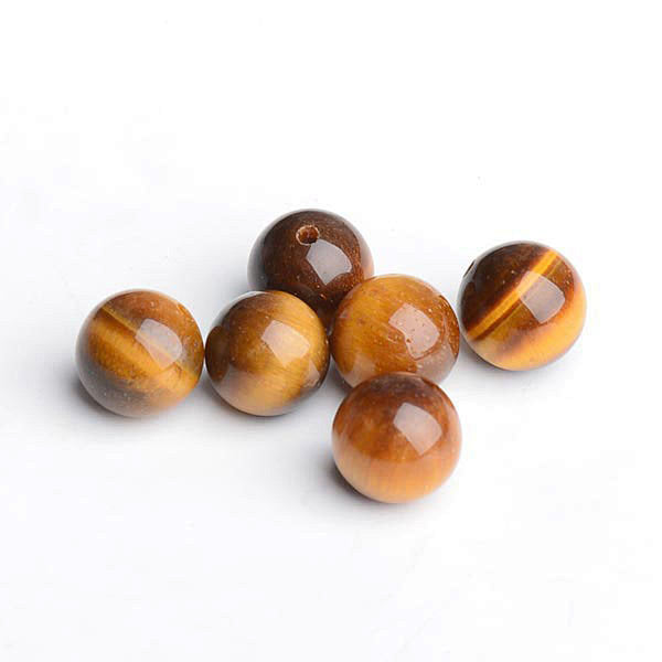 Perle Oeil de Tigre demi-trou