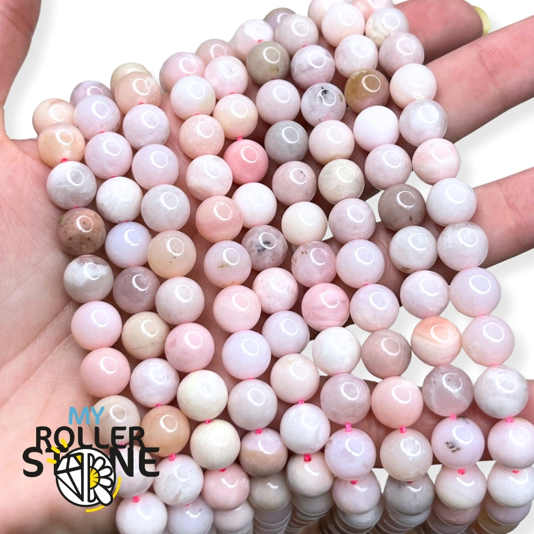 Perle Opale Rose 5A - 6 mm - Perles