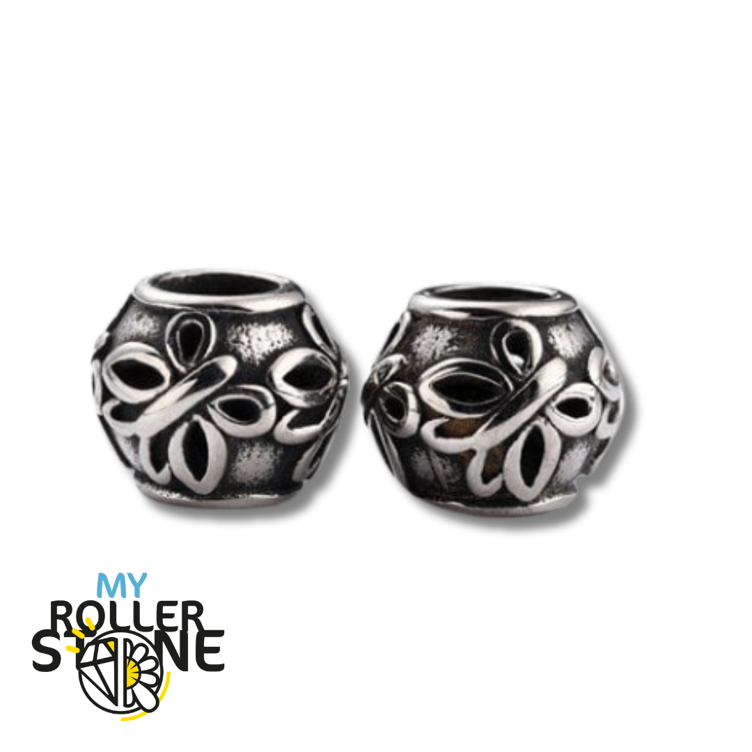 Perle papillon grand trou - Perles