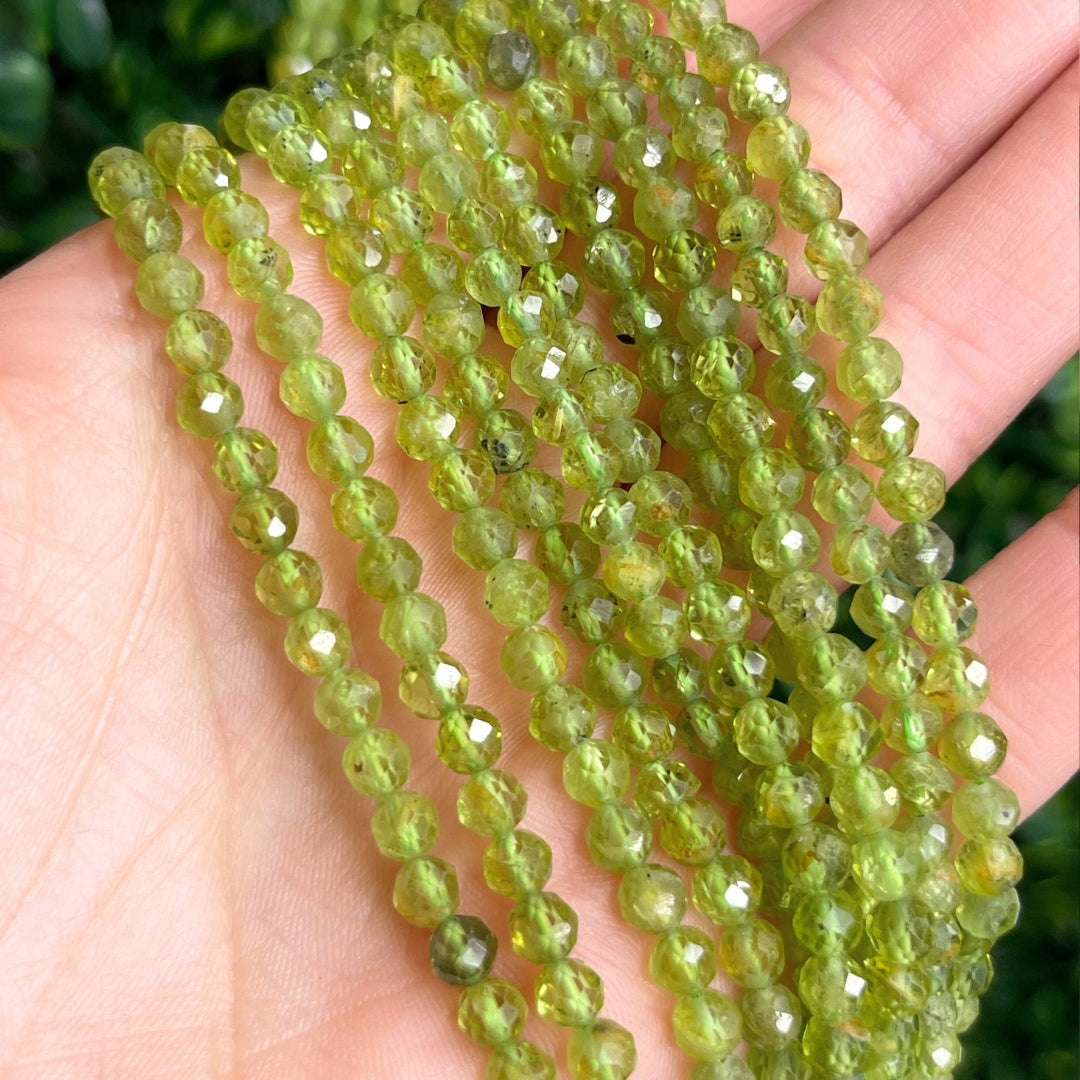 Perle Péridot facetté