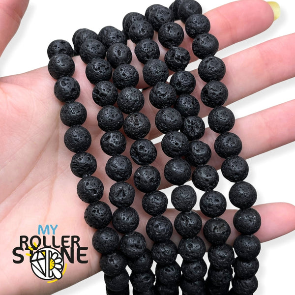 Perles Pierre de Lave My Roller Stone