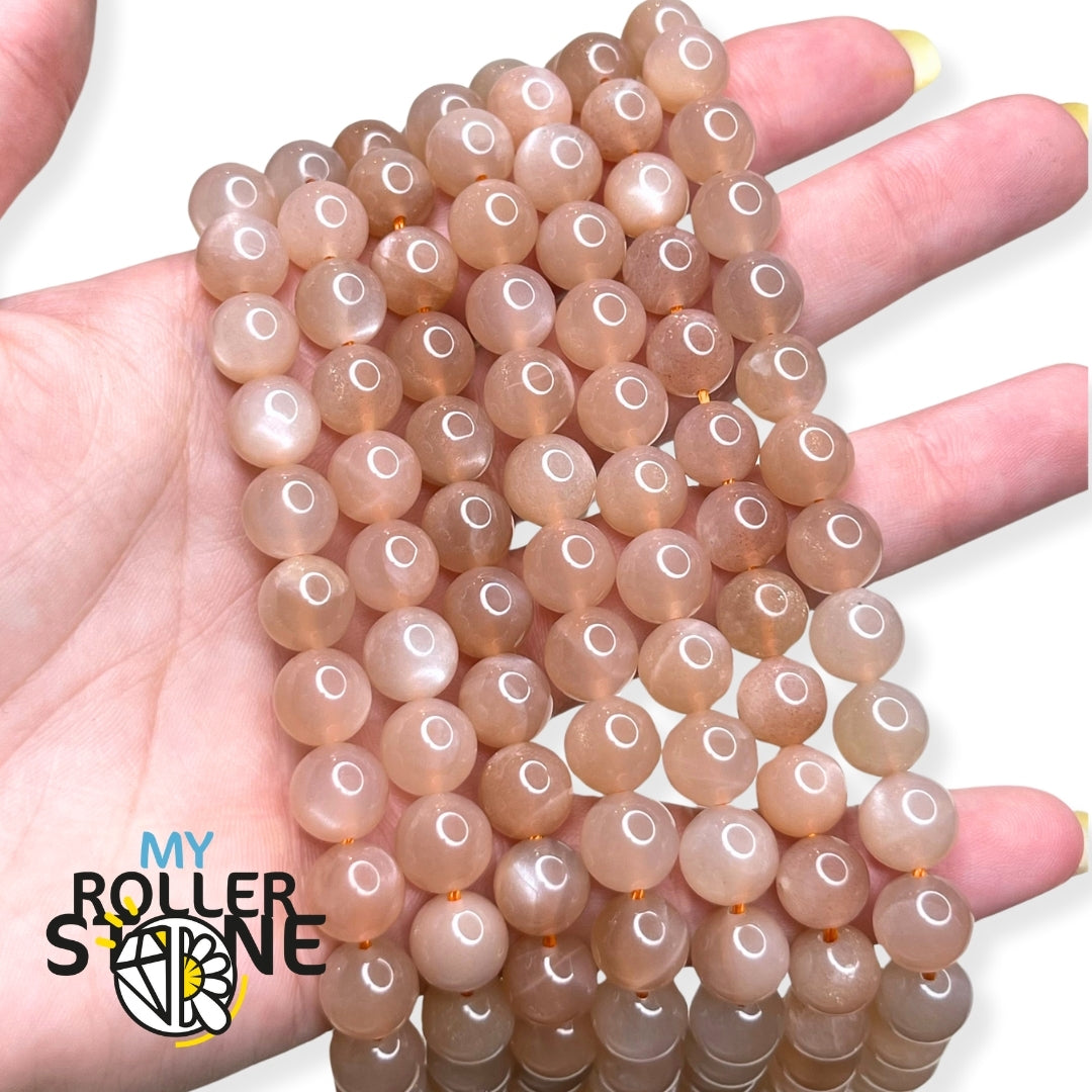 Perles Corail Naturel Orange 8 Mm - Lot De Plus De 25 Pièces - Pour Bijoux DIY
