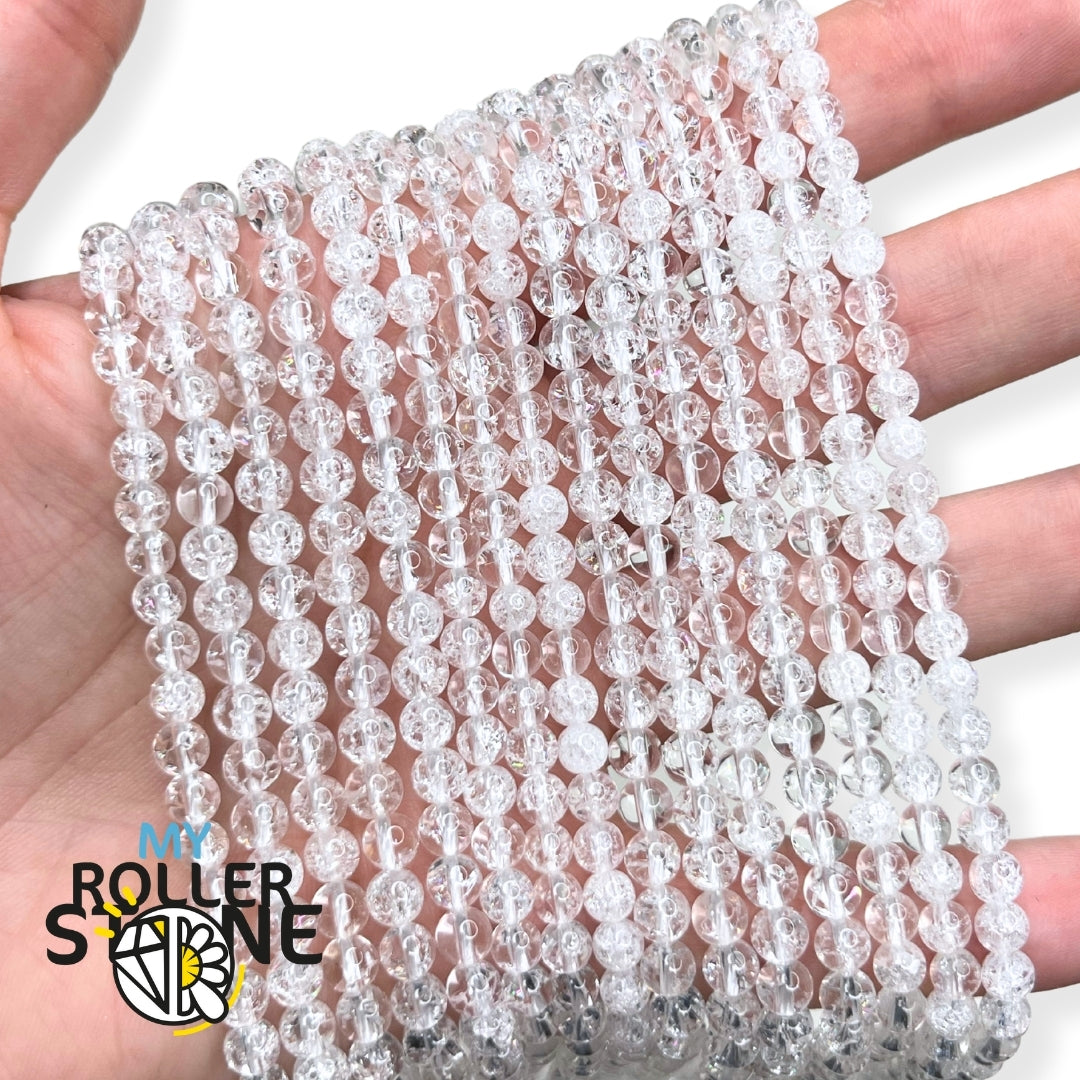 Perle Quartz craquelé 1A 8 MM