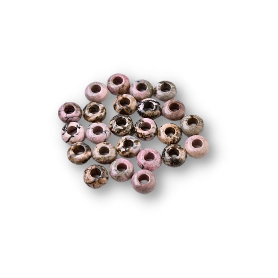 Perle Rhodonite grand trou