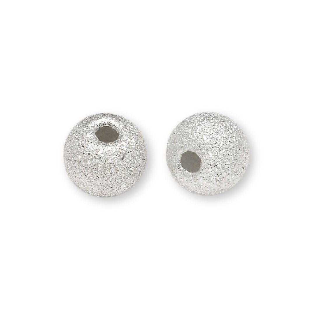 Perle Ronde Argent 925 (texturée)