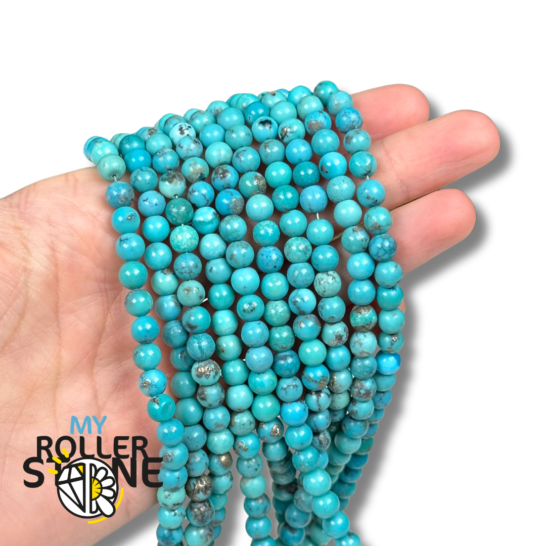 Perle Ronde Turquoise Bleue Vert d'Arizona 3A