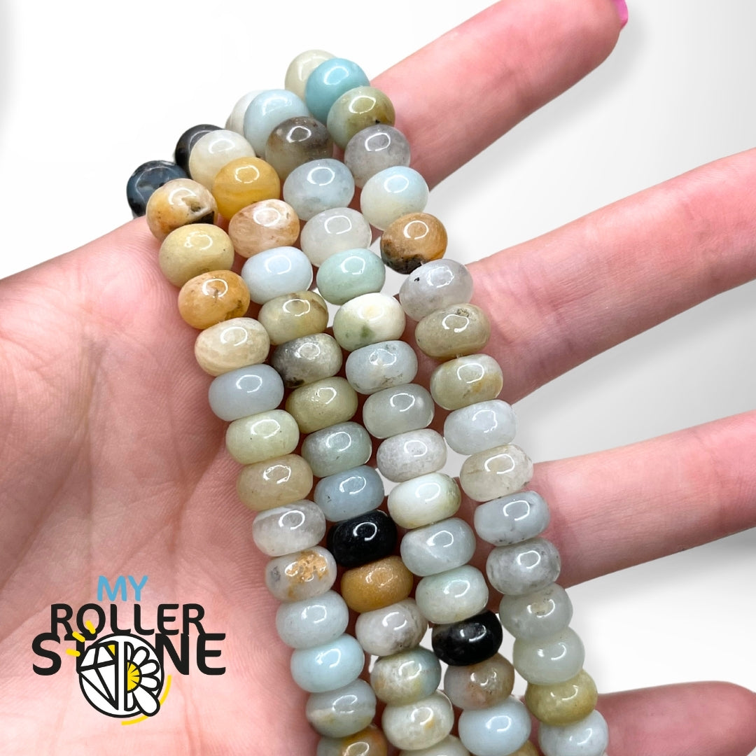 Perle rondelle Amazonite