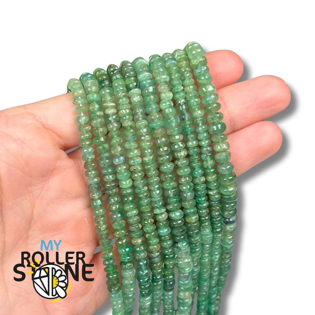 Perle Rondelle Émeraude 3A