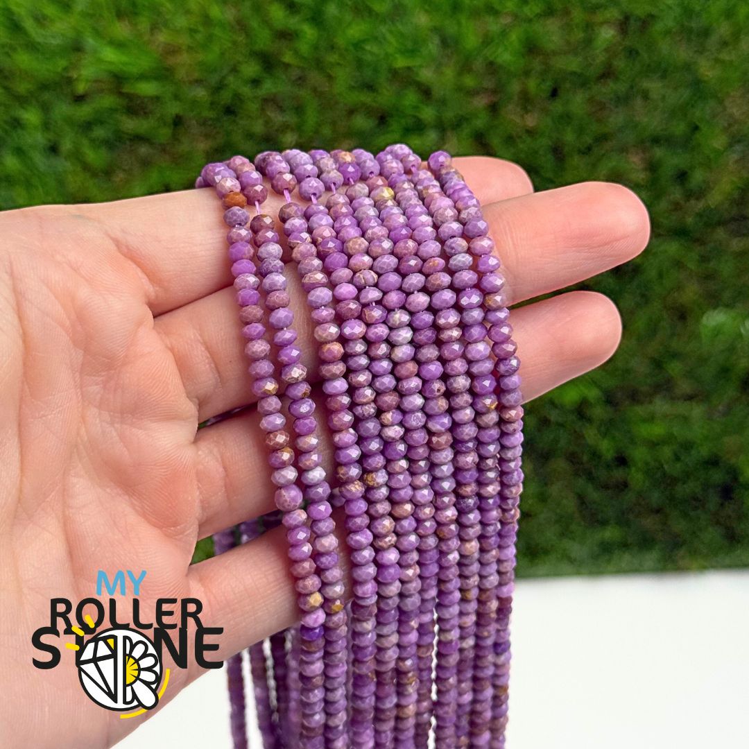 Perle Rondelle Facettée Phosphosidérite 2X3 MM