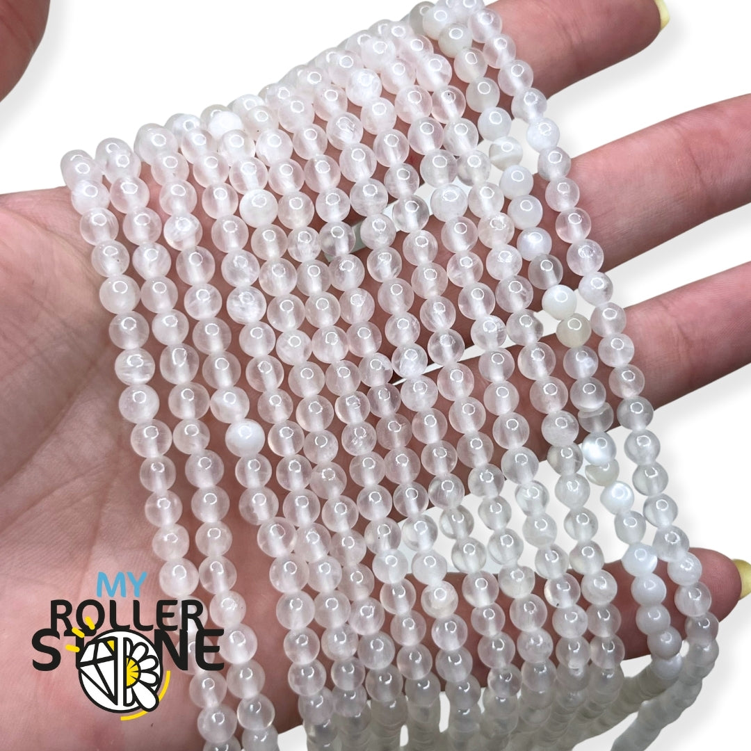 Perle Selenite 5A 8 MM