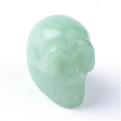 Perle tête de mort Aventurine - Perles