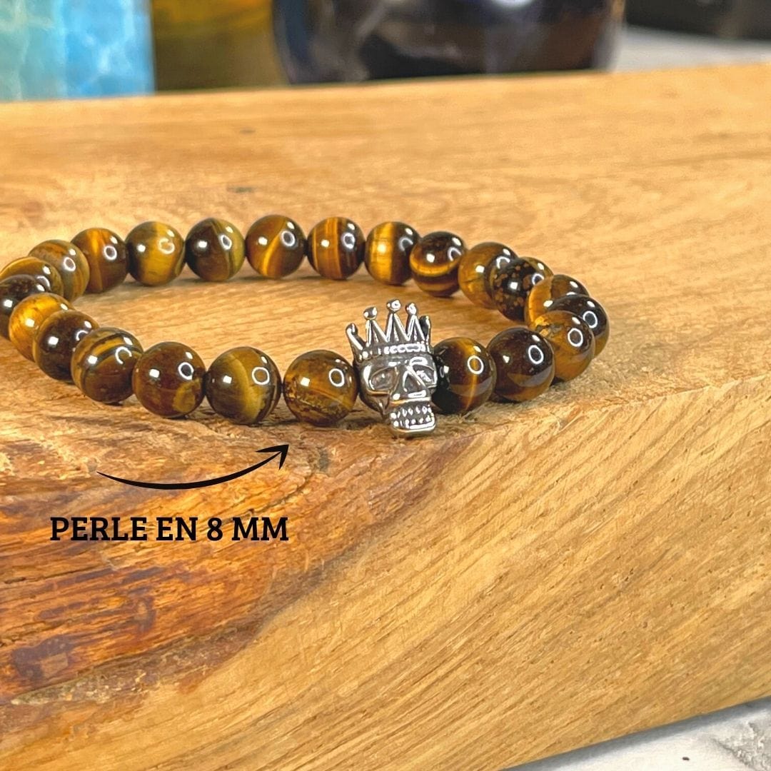 Perle tête de mort couronne - Perles