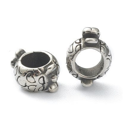 Perle Tortue acier inoxydable - Perles