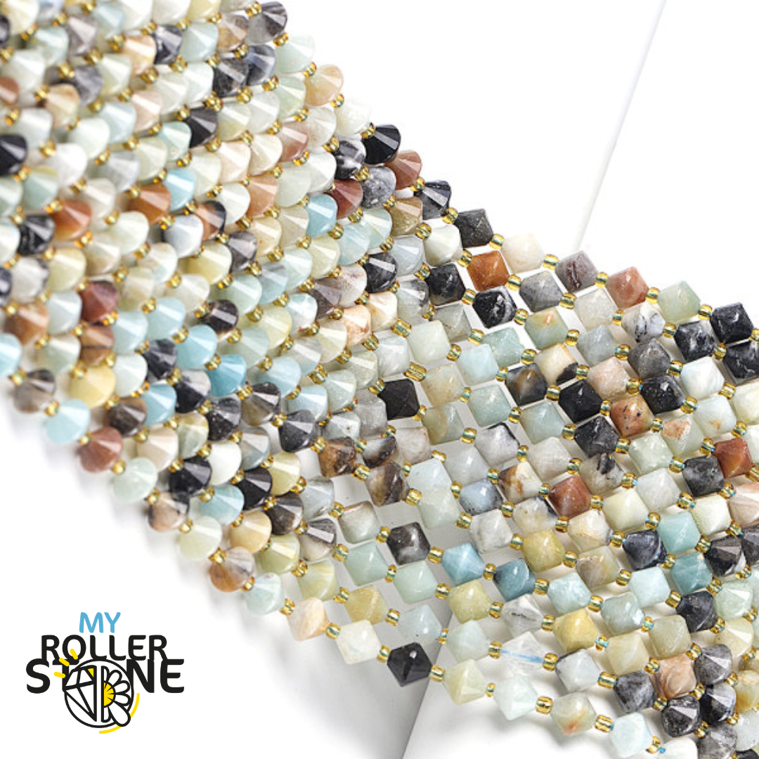 Perle Toupie Amazonite - Perles