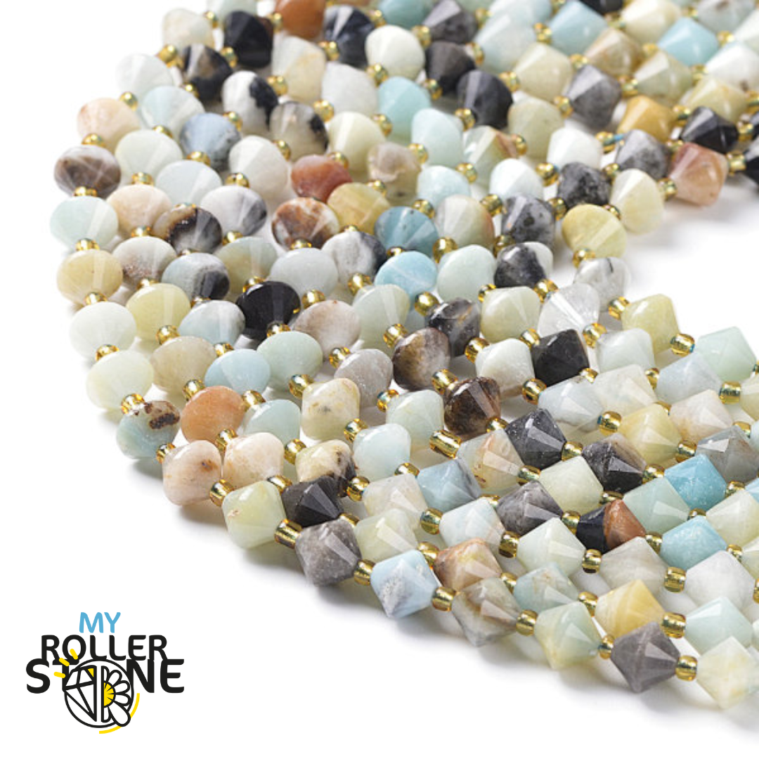 Perle Toupie Amazonite - Perles
