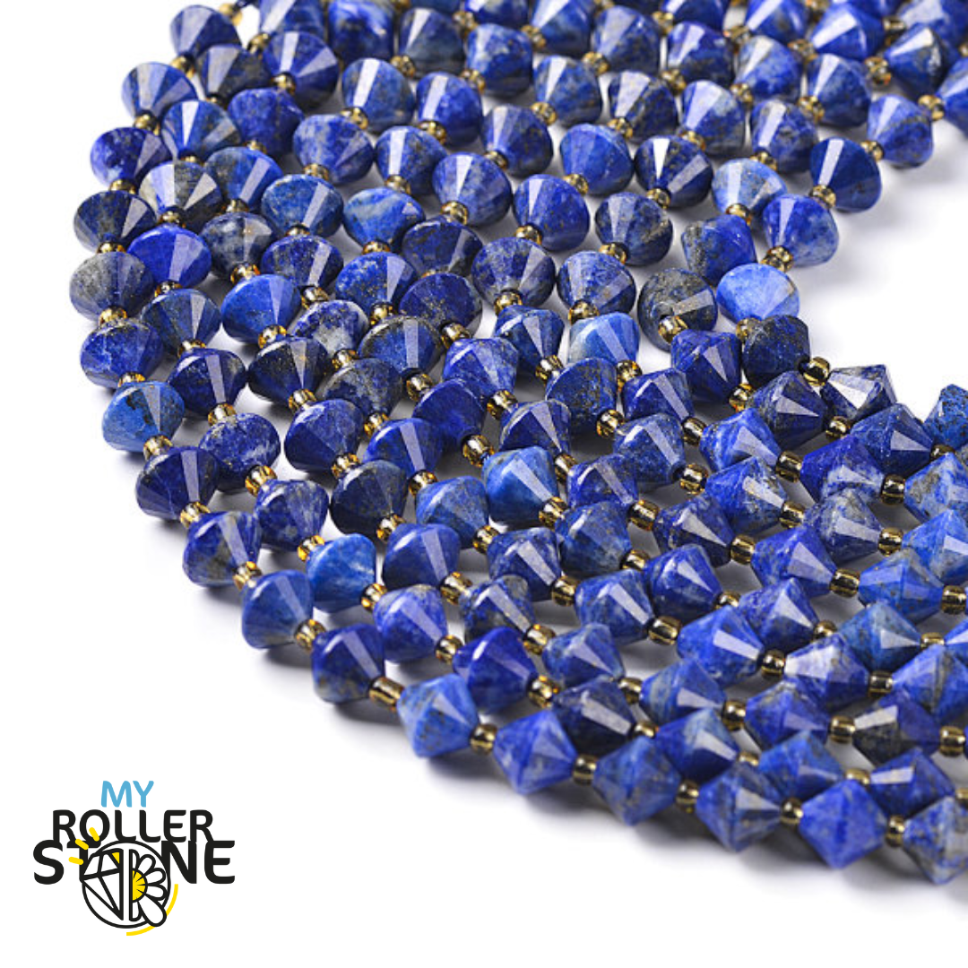 Perle Toupie Lapis Lazuli - Perles