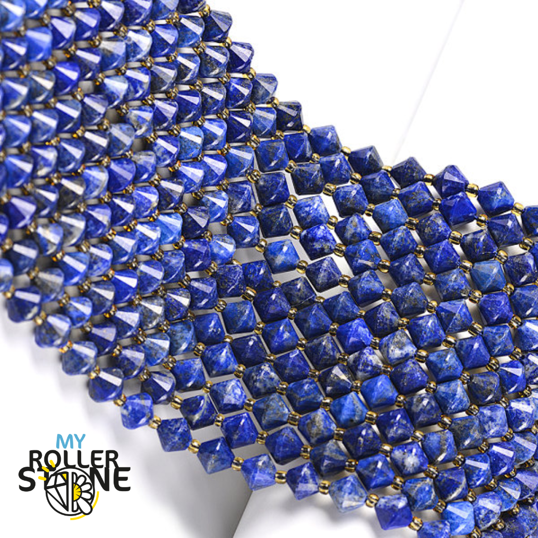 Perle Toupie Lapis Lazuli - Perles