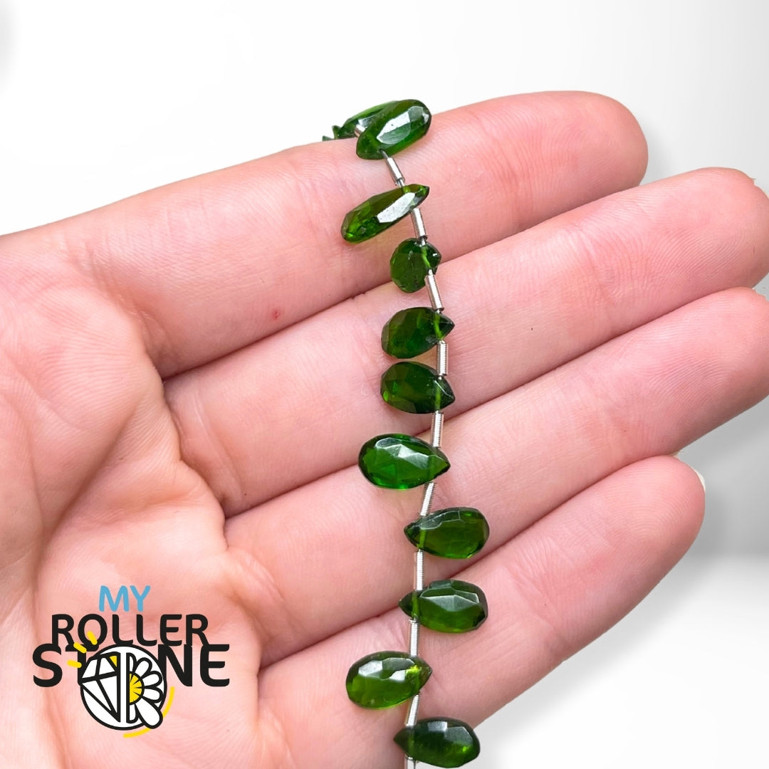 Perle Tourmaline Verte facettes