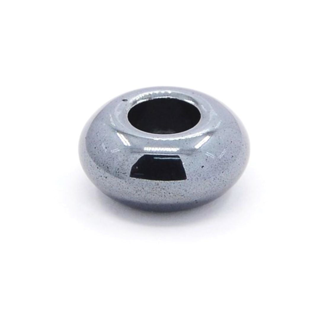 Perle trou large Hématite