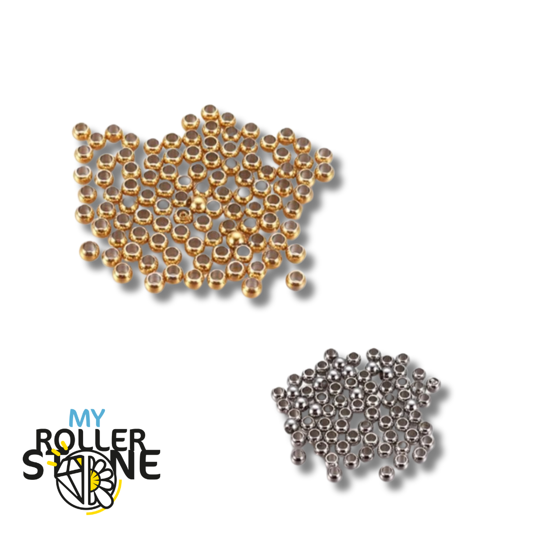 Perles acier inoxydable (4x3 MM) Perles