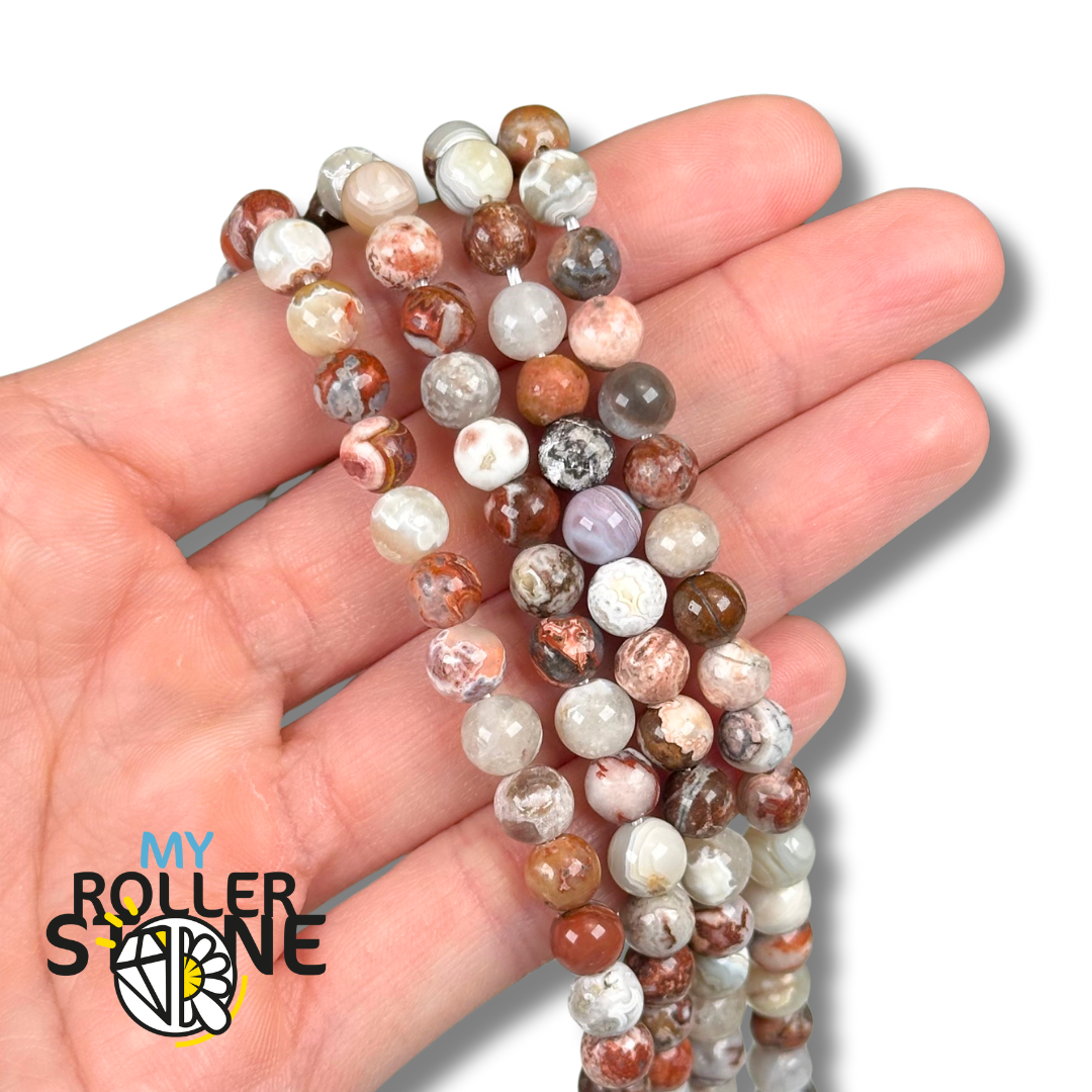 Perle Agate Mexicaine 3 A