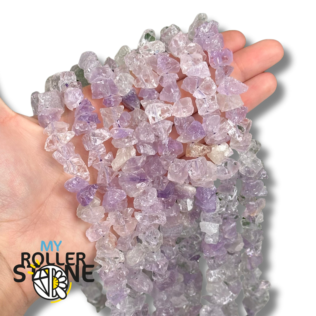 Perles en Améthyste Brute