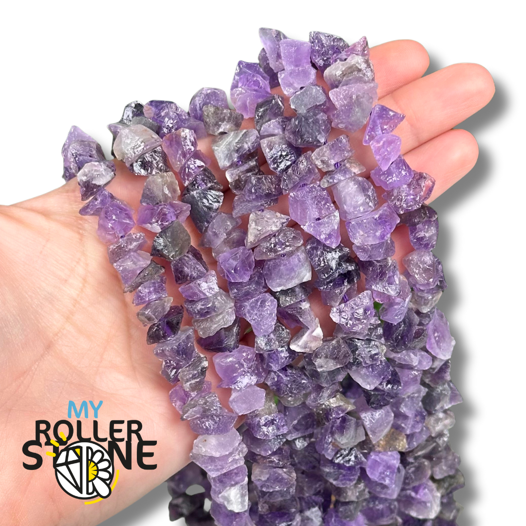 Perles en Améthyste Brute