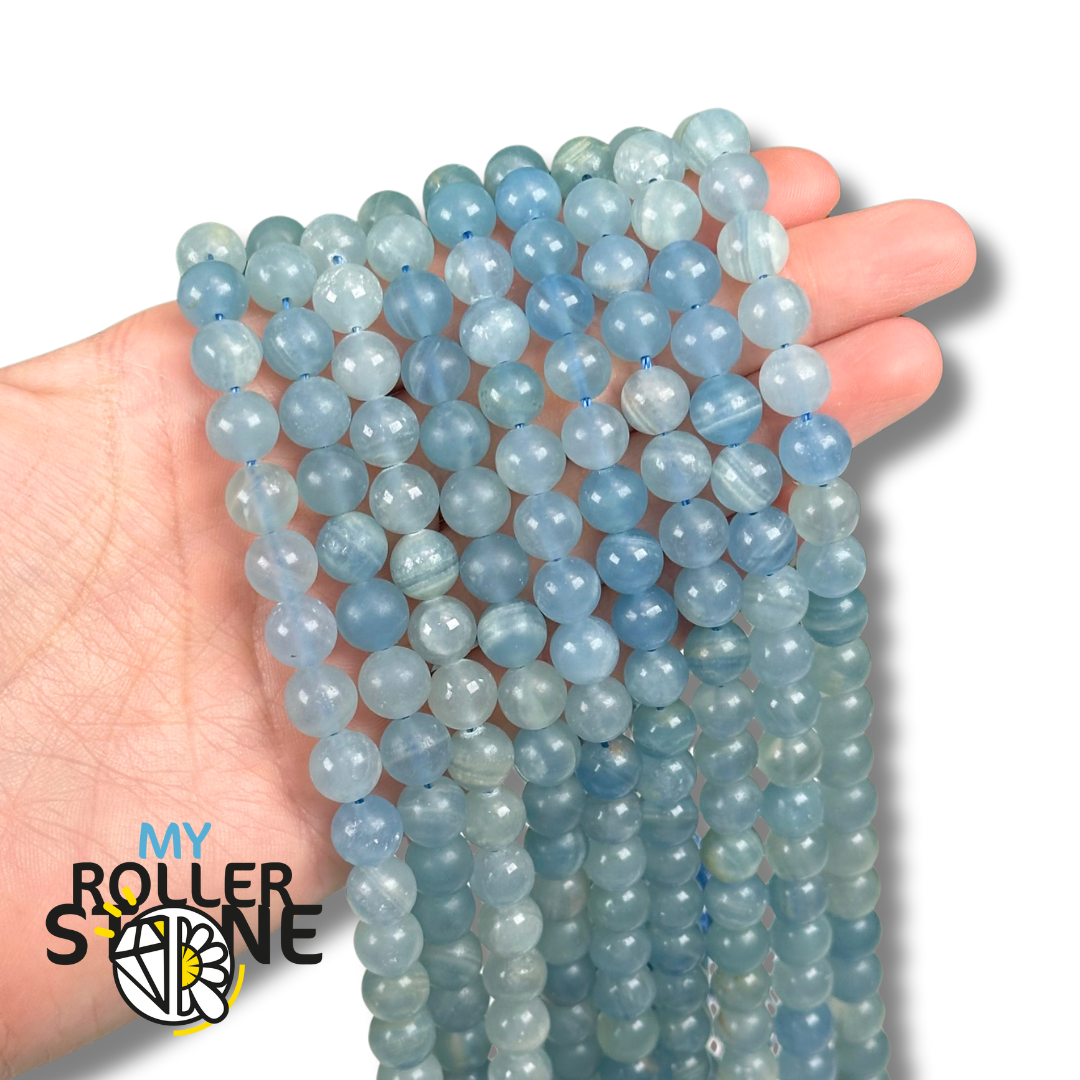 Perles Calcite Bleue 3A - 6 MM - Perles
