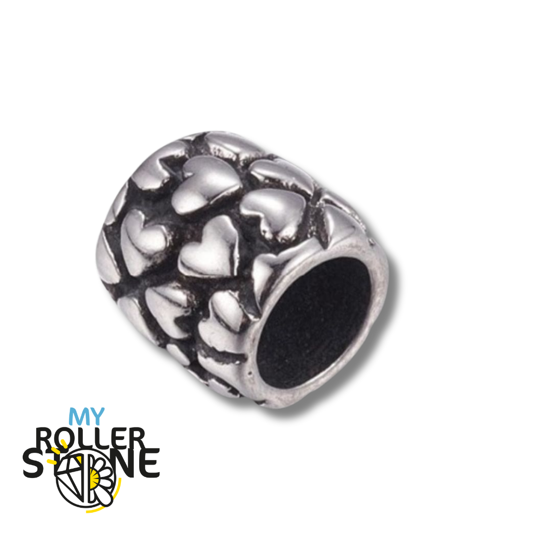 Perles coeur acier inoxydable - Perles