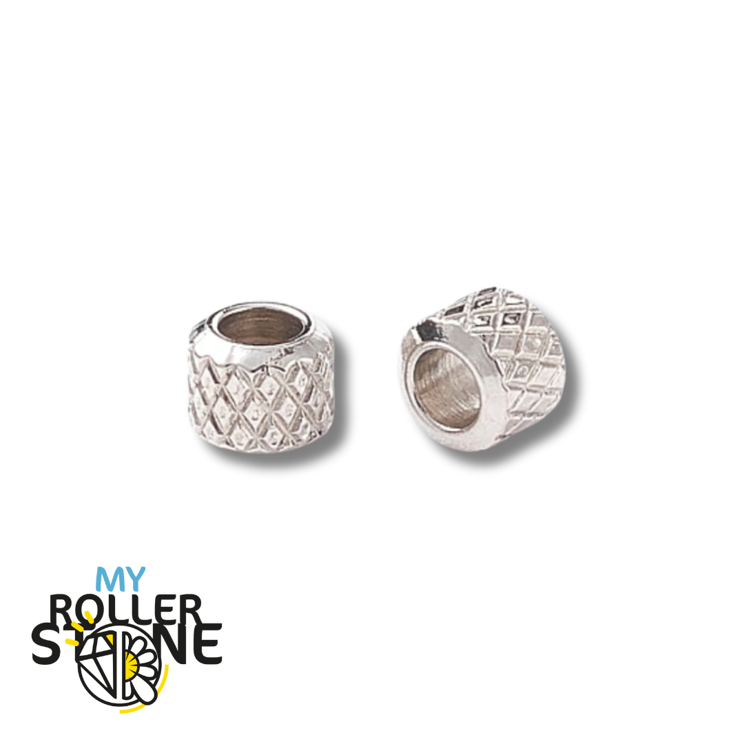 Perles d’Espacement Acier Inoxydable Argenté - Perles