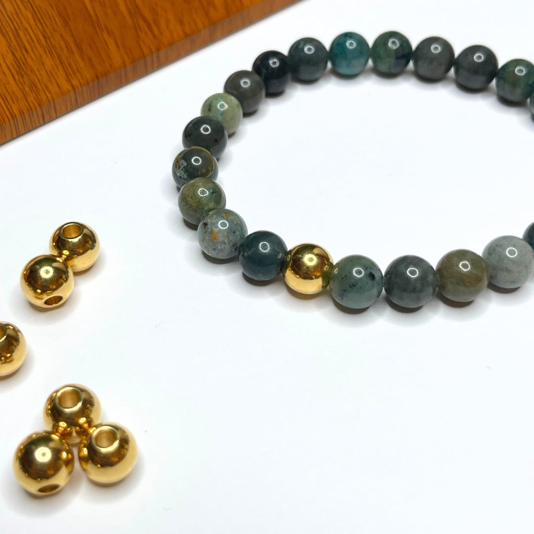 Perles d'Espacement Doré 8 mm