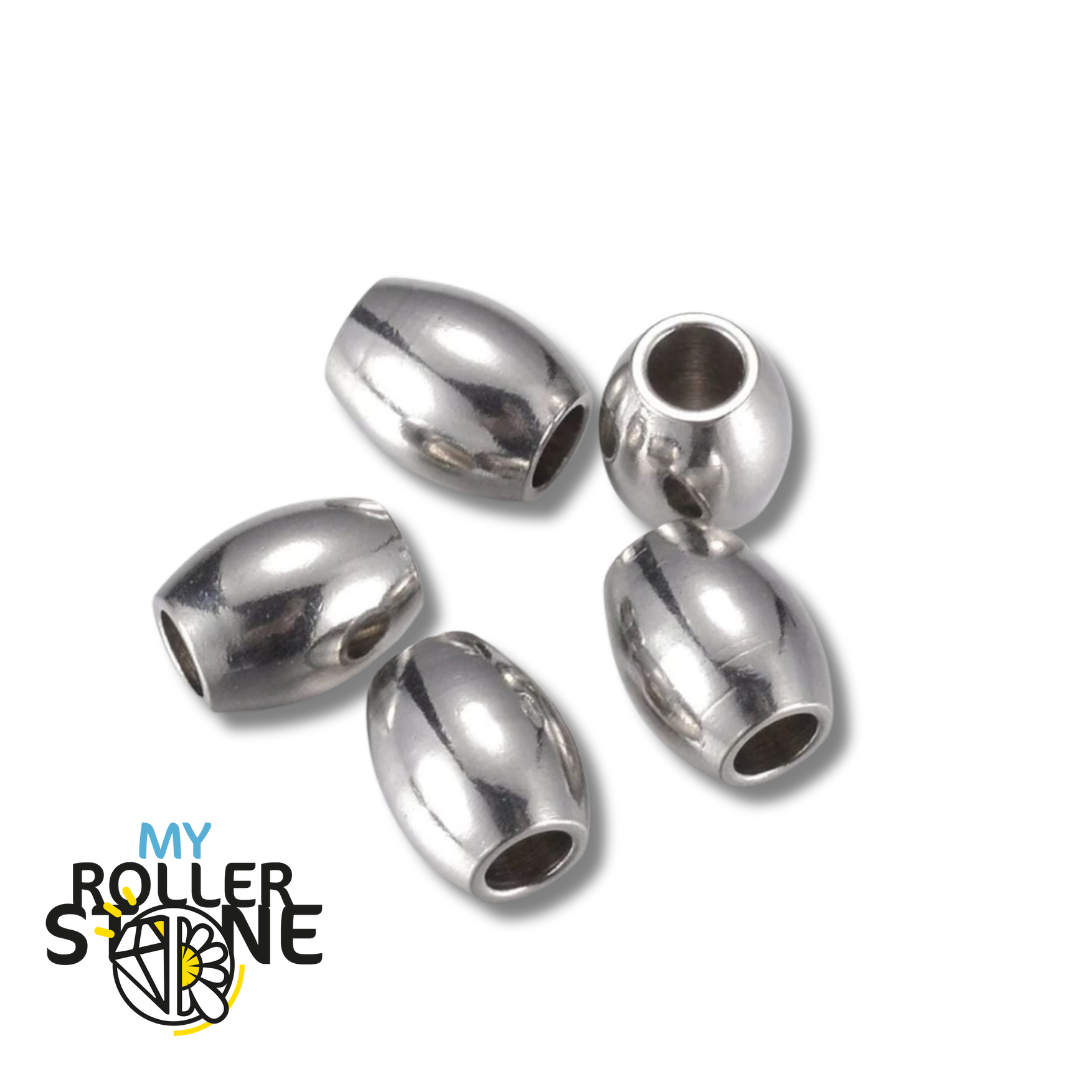 Perles d’espacement ovalisé - Par 100 - Perles