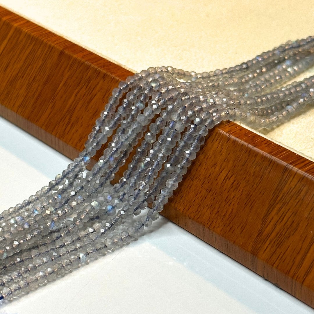 Perles Rondelles Labradorite à Facettes (Grade AAA)