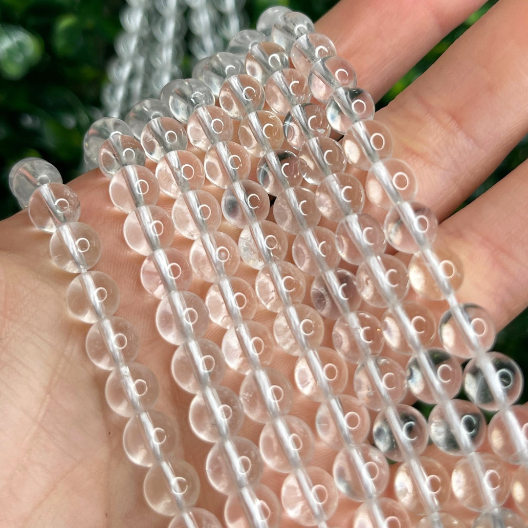 Perles naturelles vendue par 5 Cristal de Roche