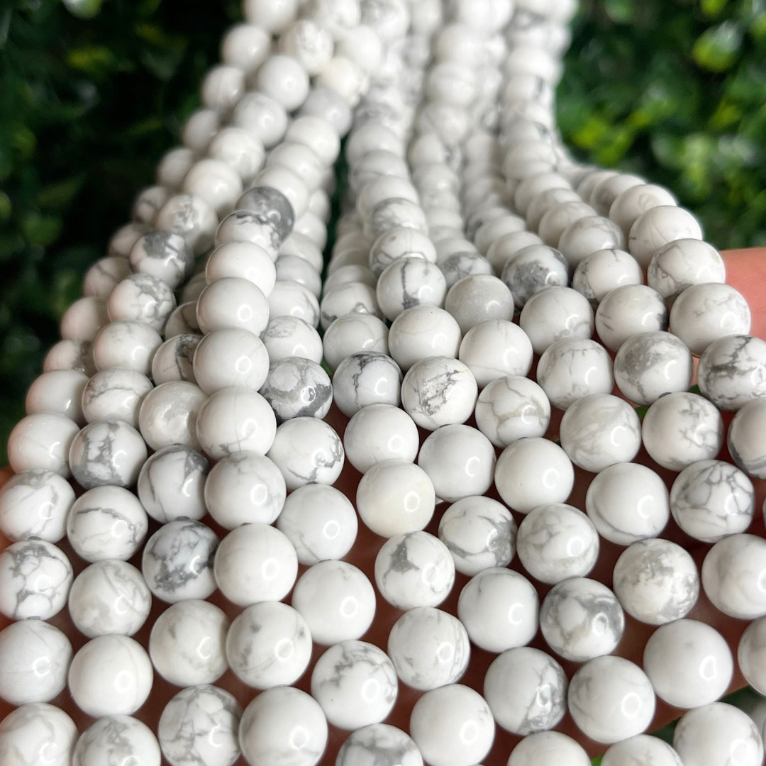 Perles naturelles vendue par 5 Howlite
