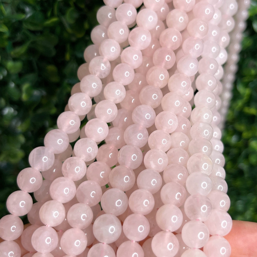 Perles naturelles vendue par 5 Quartz Rose