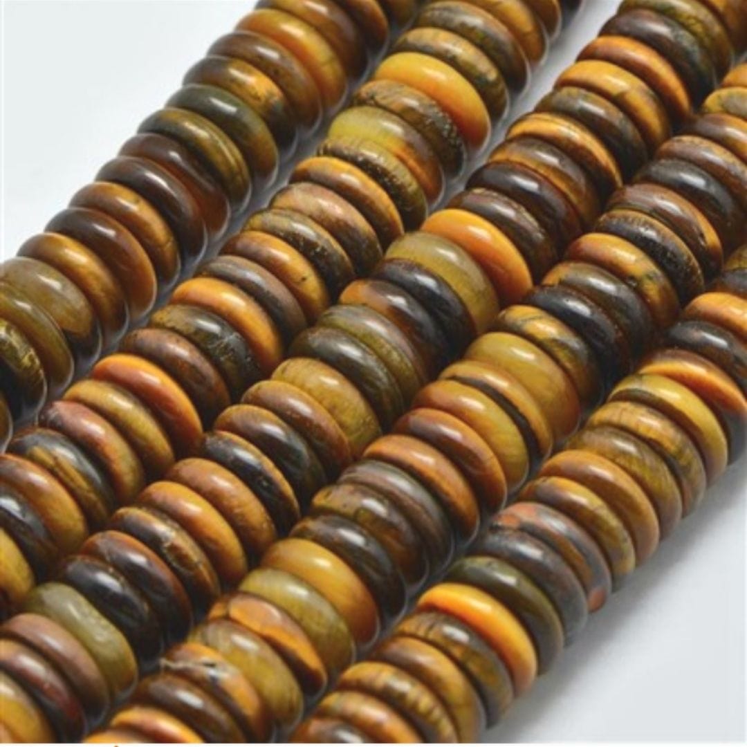 Perles oeil de tigre heishi