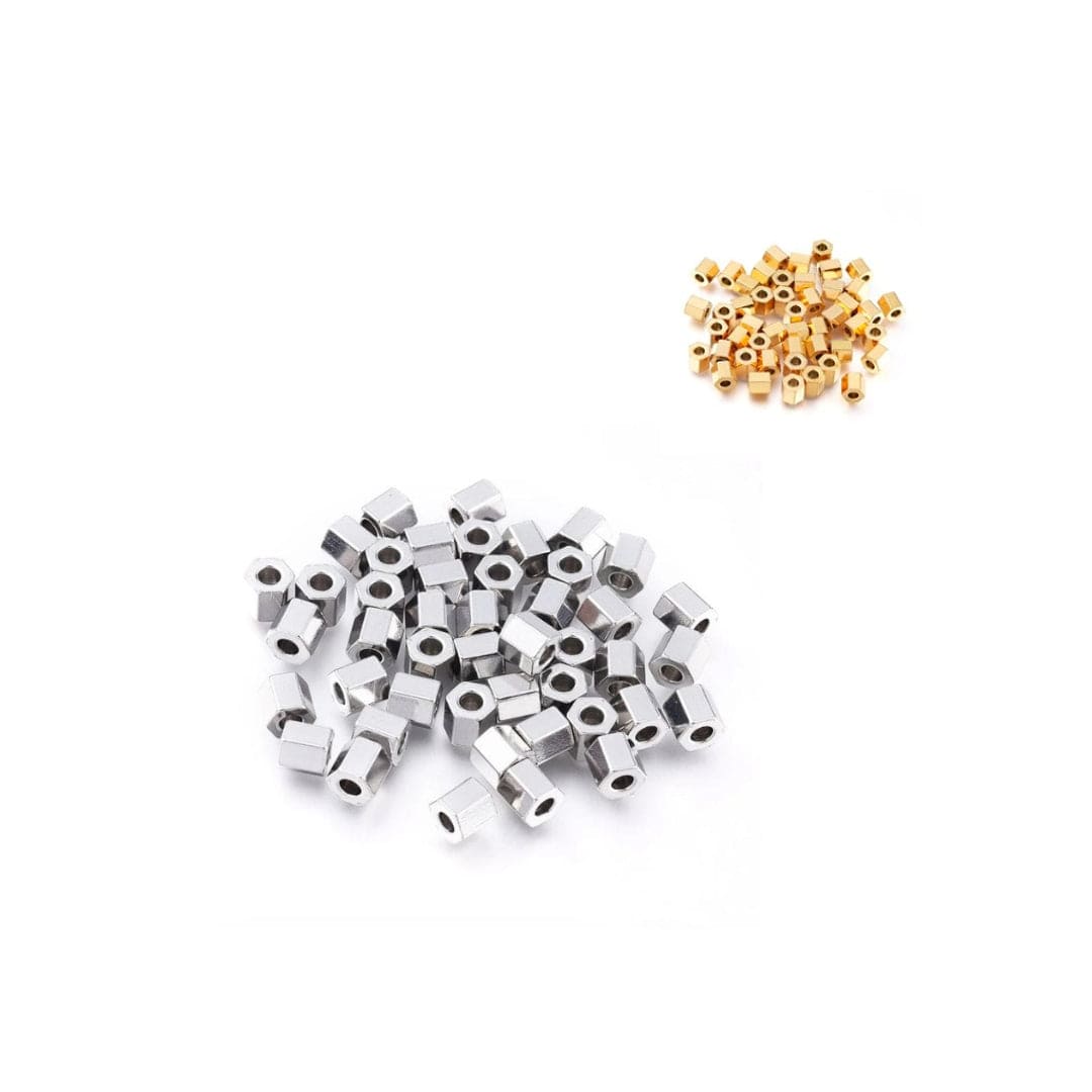Perles rectangulaires Doré