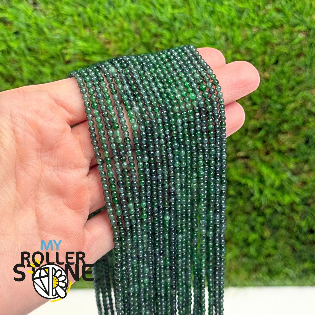 Perles rondes en Jadéite du Guatemala – 2,3 mm